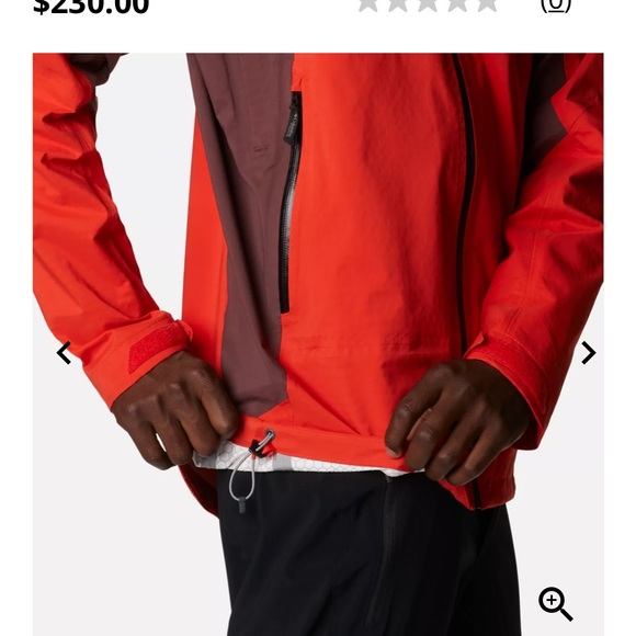 NWT Columbia Men’s Mezama Trail Shell size XXLarge color Spicy, light rai… - Picture 6 of 9